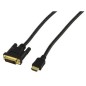 CABLE HDMI-DVI M/M 19P (PLAQUE OR)