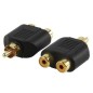 ADAPTER RCA M / 2 RCA F