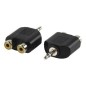 ADAPTER JACK 3.5/2RCA F