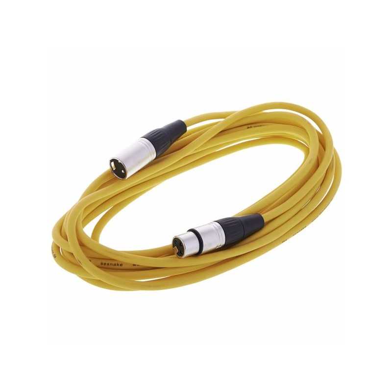 Câble Micro XLR M/F The Sssnake SM6YE Câble Micro XLR M/F The Sssnake SM6YE
