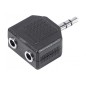 Doubleur adaptateur jack 3.5mm stéréo monobloc