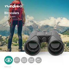 Nedis SCBI4000BK – Jumelles Compactes 10x 42 (Prismes en Toit)