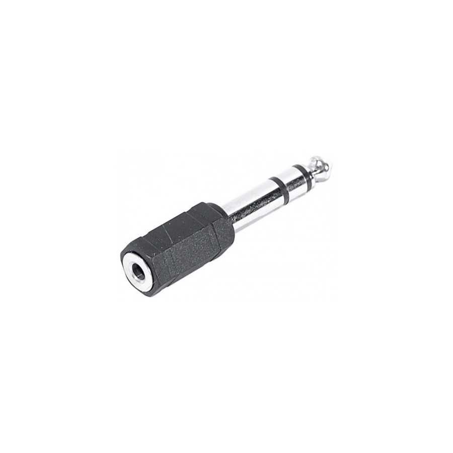 Adaptateur Jack 3,5 Femelle vers Jack 6,35 Male - monobloc