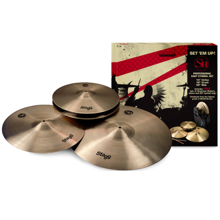 Kit de cymbales de batterie Stagg SH SET