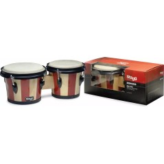 Stagg Bongo en Bois 7,5" + 6,5" 2 Tons BW-100
