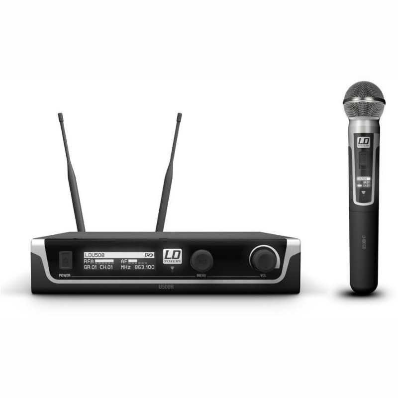 LD Systems U508 HHD - Système de Microphone sans fil Dynamique Portatif LD Systems U508 HHD - Système de Microphone sans fil Dynamique Portatif