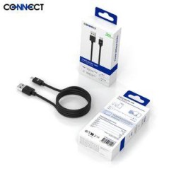 Câble Data USB vers Micro USB CONNECT MC-CMN1 12W (1m) Noir