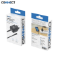 Chargeur Secteur USB-C CONNECT Charge Rapide 25W MC-CNC25W2 avec Câble Data USB-C vers USB-C MC-CCN12 (1m) Noir