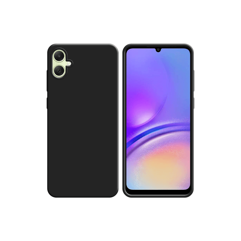 Coque Silicone Compatible pour Samsung Galaxy A05 A055 (3) Noir