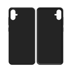 Coque Silicone Compatible pour Samsung Galaxy A05 A055 (3) Noir