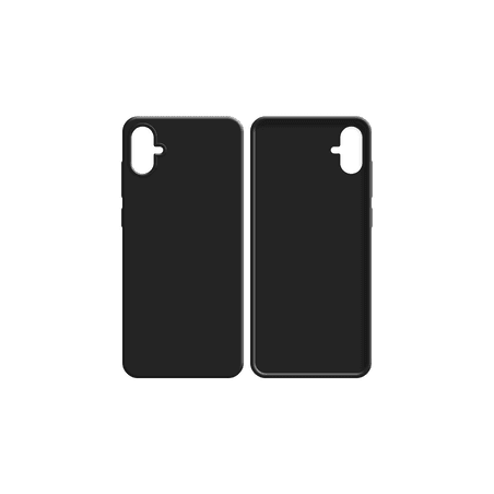 Coque Silicone Compatible pour Samsung Galaxy A05 A055 (3) Noir