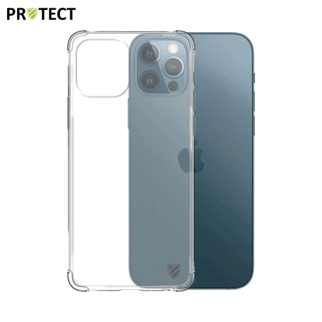 Coque Silicone Renforcée PROTECT pour Apple iPhone 12/iPhone 12 Pro Transparent