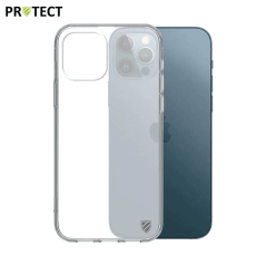 Coque Silicone PROTECT pour Apple iPhone 12/iPhone 12 Pro Transparent