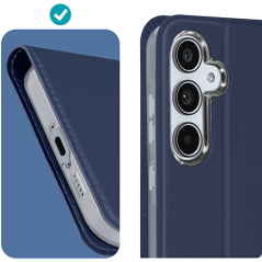 Housse de Protection Skin Pro Dux Ducis pour Samsung Galaxy A55 5G A556 Bleu