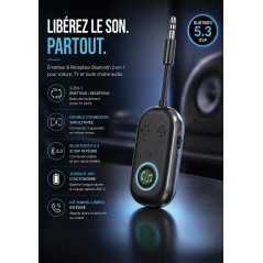 Émetteur / Récepteur Bluetooth Noir