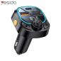 Transmetteur FM Bluetooth & Chargeur Voiture Yesido Y70 15W Noir