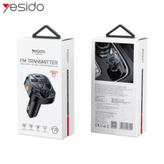 Transmetteur FM Bluetooth & Chargeur Voiture Yesido Y70 15W Noir