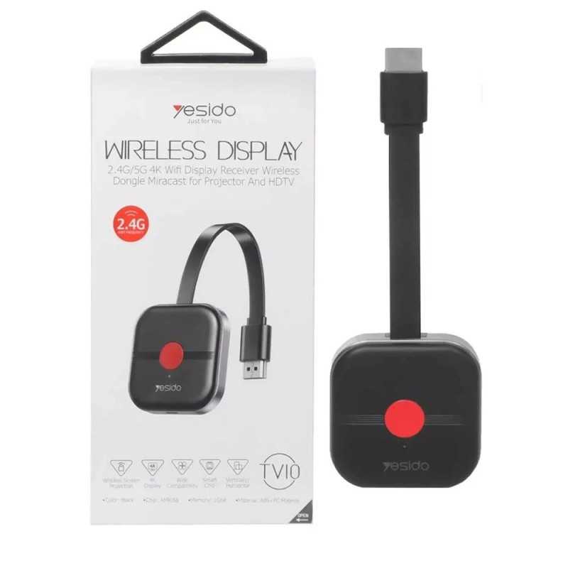 Adaptateur multimédia sans fil Yesido TV10 noir 2,4G Adaptateur multimédia sans fil Yesido TV10 noir 2,4G