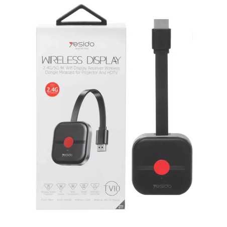 Adaptateur multimédia sans fil Yesido TV10 noir 2,4G