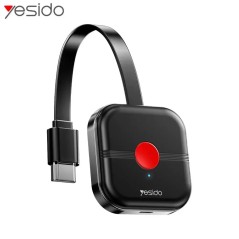 Récepteur d'Affichage Wifi 5G Yesido TV10 4K Dongle HDMI sans Fil Miracast pour Projecteur et TVHD Noir
