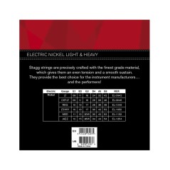 STAGG EL-1052 Jeu de cordes en acier nickelé pour guitare électrique