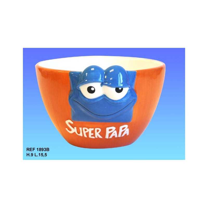 Bol Petit Déjeuner en Céramique « Super Papa » Bol Petit Déjeuner en Céramique « Super Papa »