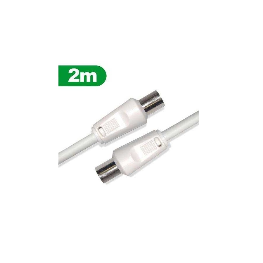 Cordon coaxial TV/Vidéo de 2m