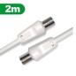 Cordon coaxial TV/Vidéo de 2m