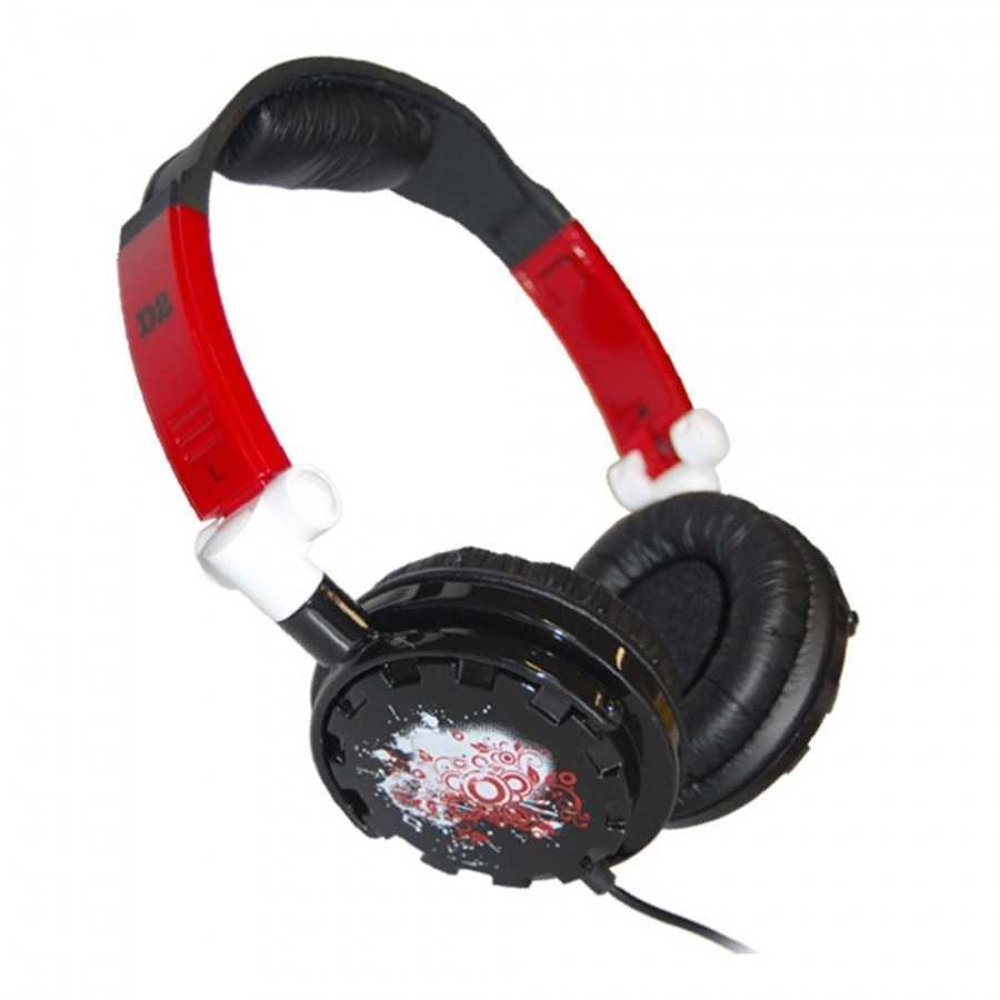 Casque noir/rouge D2 Diffusion