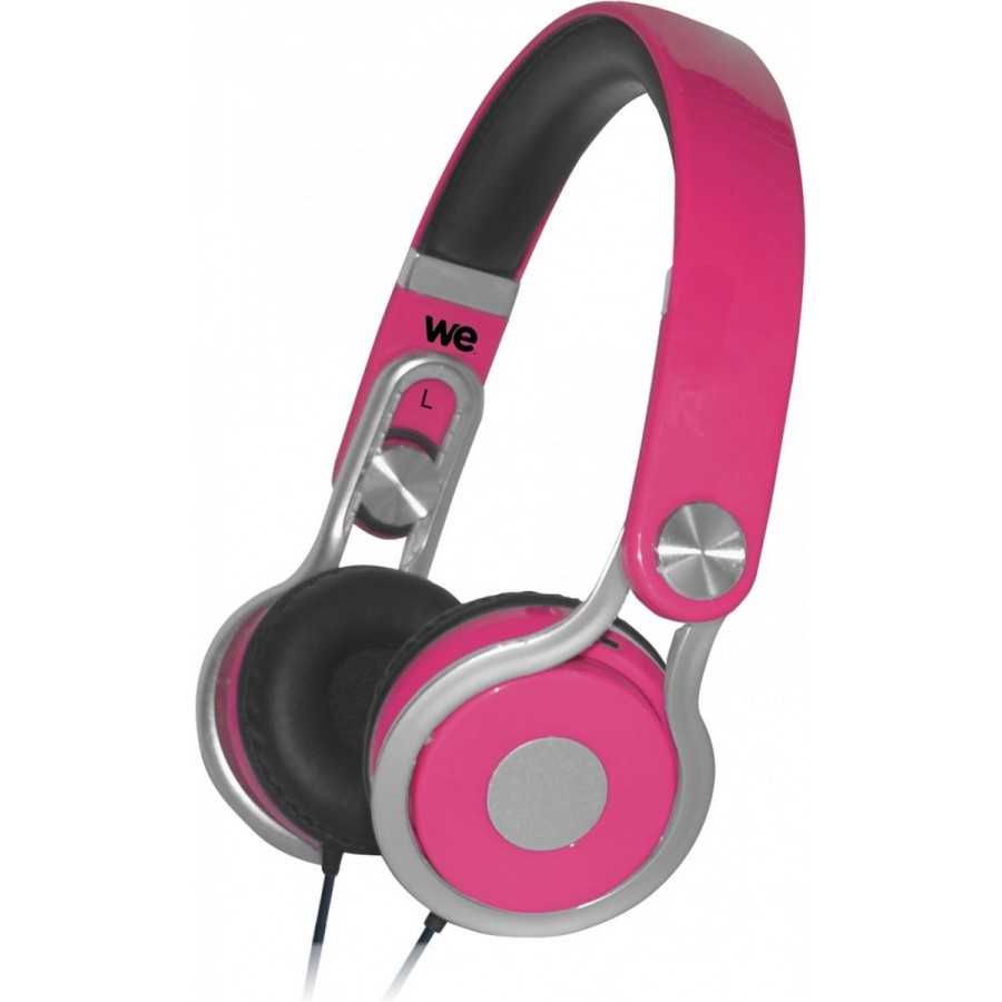 Casque enfant rose WE