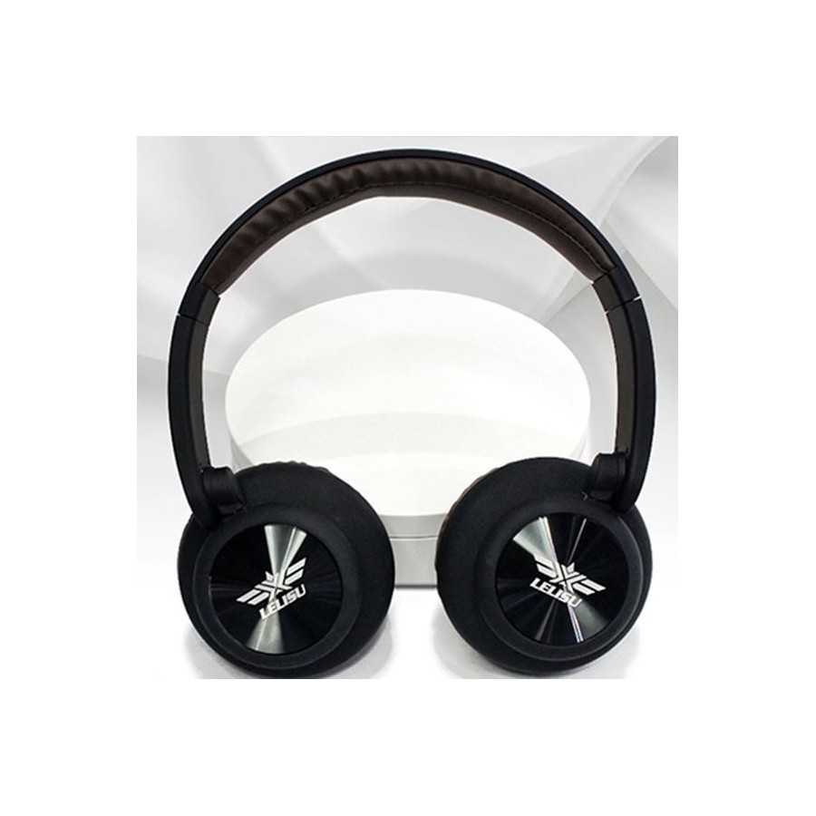 Casque noir bluetooth Lelisu entrée carte SD