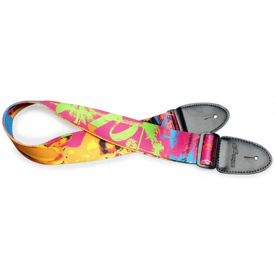 Sangle de guitare - Rose