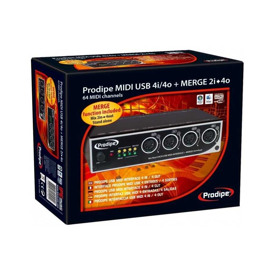 Interface MIDI USB 4in/4out