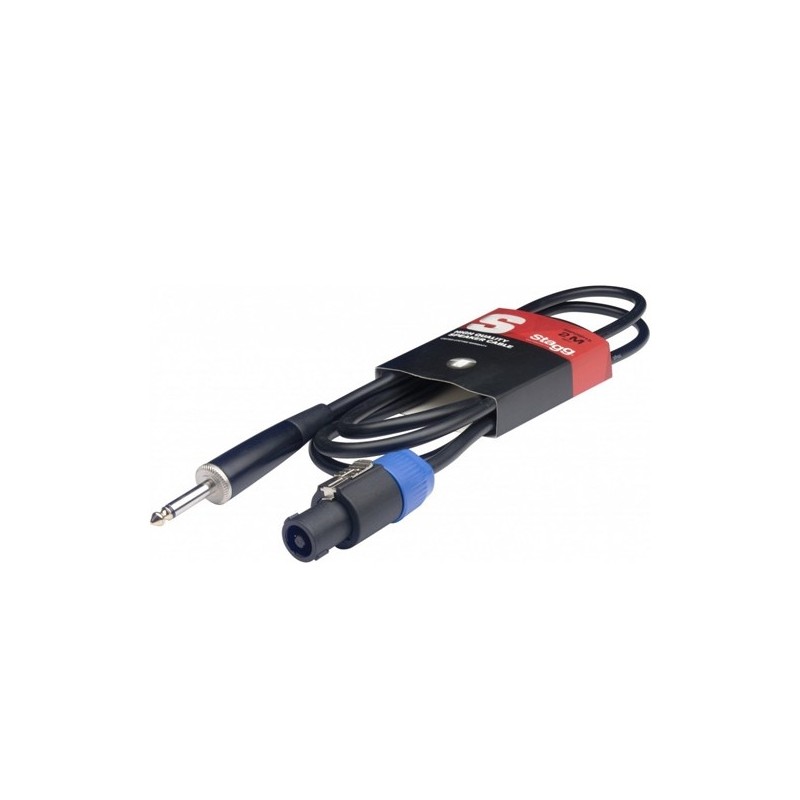 Câble haut-parleur Stagg 2m Speakon vers Jack SSP2SP15