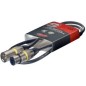 Câble microphone, 1 mètre, jaune, XLR/XLR SMC1 YW