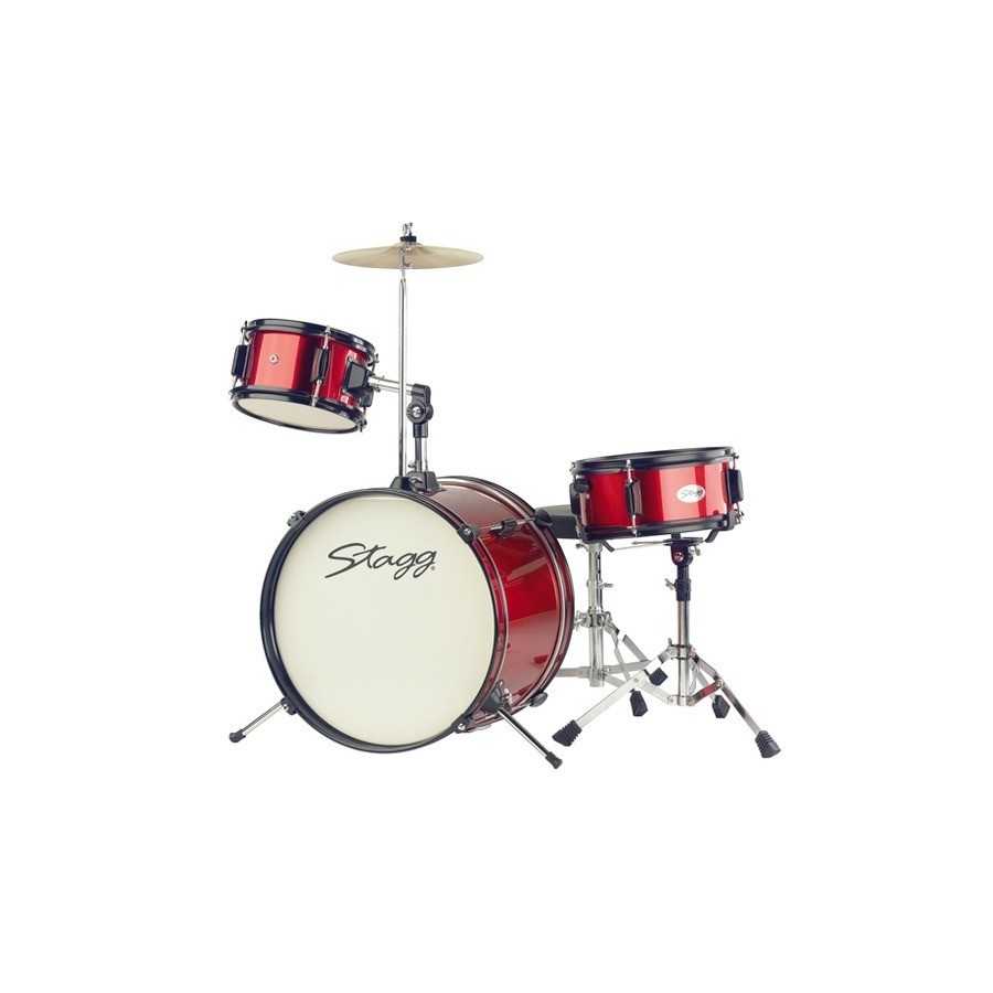 Batteries Acoustiques ROUGE Junior STAGG - TIM JR 3/16 RD